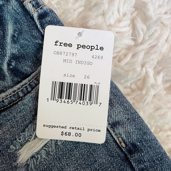 FREE PEOPLE DENIM SHORTS - Picture 4 of 4